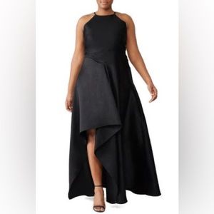 Badgley Mischka Black Sculptural Gown